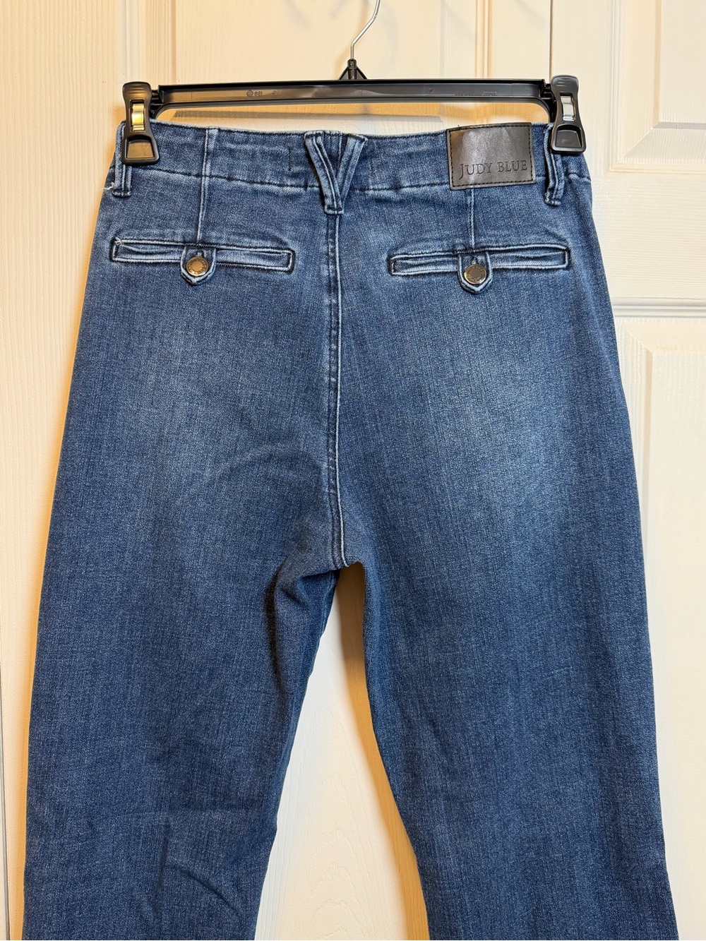Judy Blue Trouser Bootcut Jeans 11/30 High Rise Stretch Dark Wash Denim - Picture 8 of 13